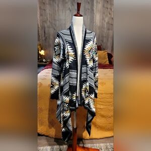 Ruff Hewn Multicolor Tribal Cardigan – Size Small